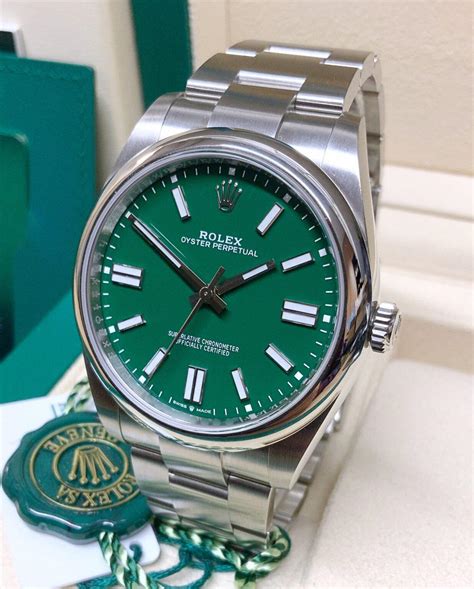 rolex oyster perpetual green fake